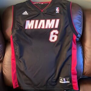 Adidas Lebron James Miami Heat Jersey screen printed